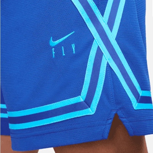 NWT [Nike] Fly Crossover 5" Blue Drawstring Basketball Shorts Women's S M or L - Picture 7 of 11